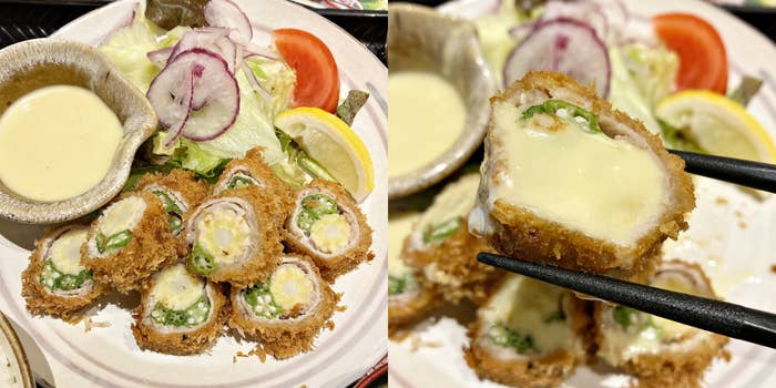 大戸屋の「豚ロースの夏野菜巻き 〜南国風マヨソース〜」