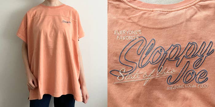 niko and...(ニコアンド)の「バック刺繍BIGフレンチTシャツ」