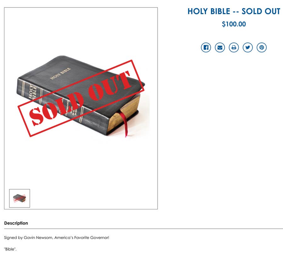 Gavin Newsom Has Enraged Trump Supporters With This One Item In - Main Image