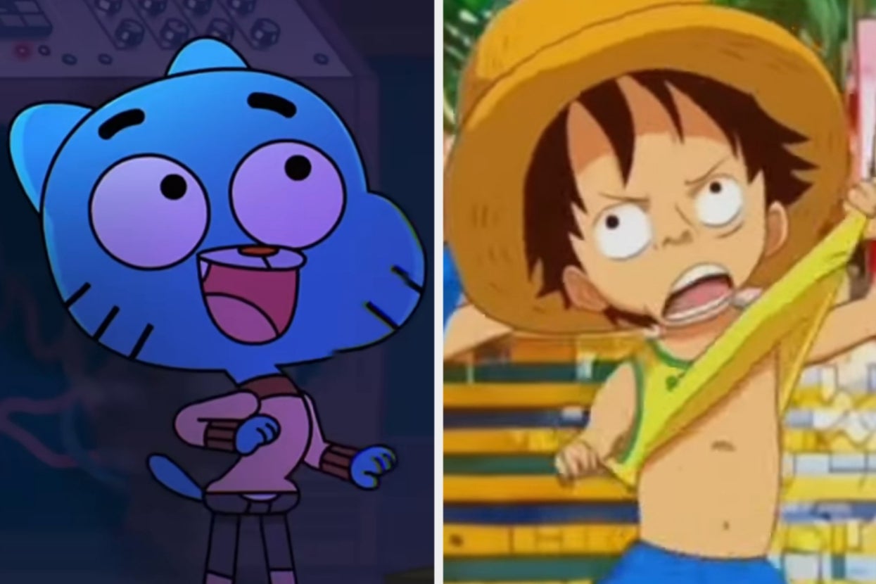 Gumball doing Brazilian luffy dance from "One Piece"