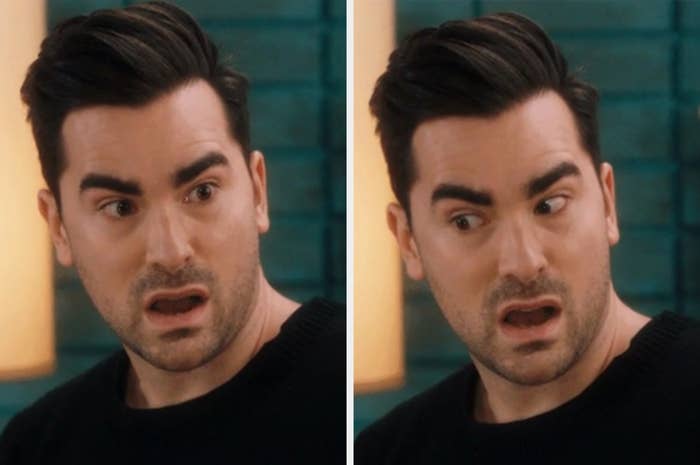 Man making a surprised or confused expression in two side-by-side images