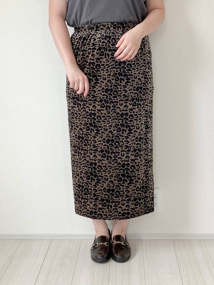 coca(コカ)の「レオパードベロアスカート レディース」