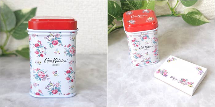 PLAZA(プラザ)「Cath Kidston キャスキッドソン 缶入りメモ」