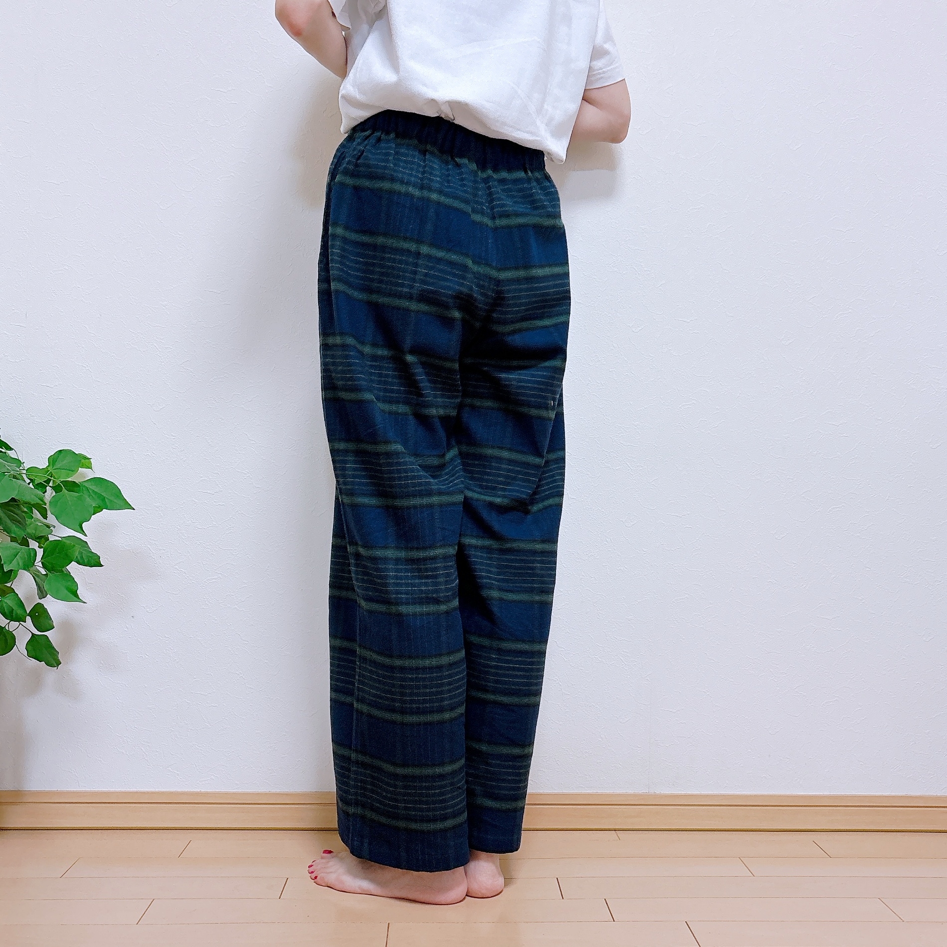 無印良品の「婦人 フランネル ロングパンツ」