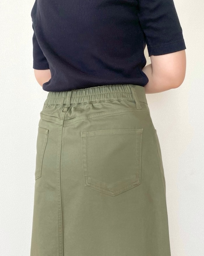 無印良品「婦人 ストレッチチノ Aラインスカート」