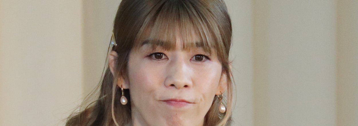 吉田沙保里さん(時事)