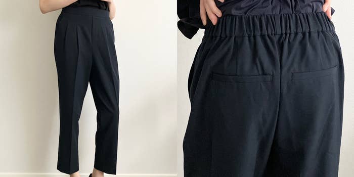 GLOBAL WORK(グローバルワーク)の「貴島明日香さん着用/ウツクシルエットDRYテーパードパンツ」