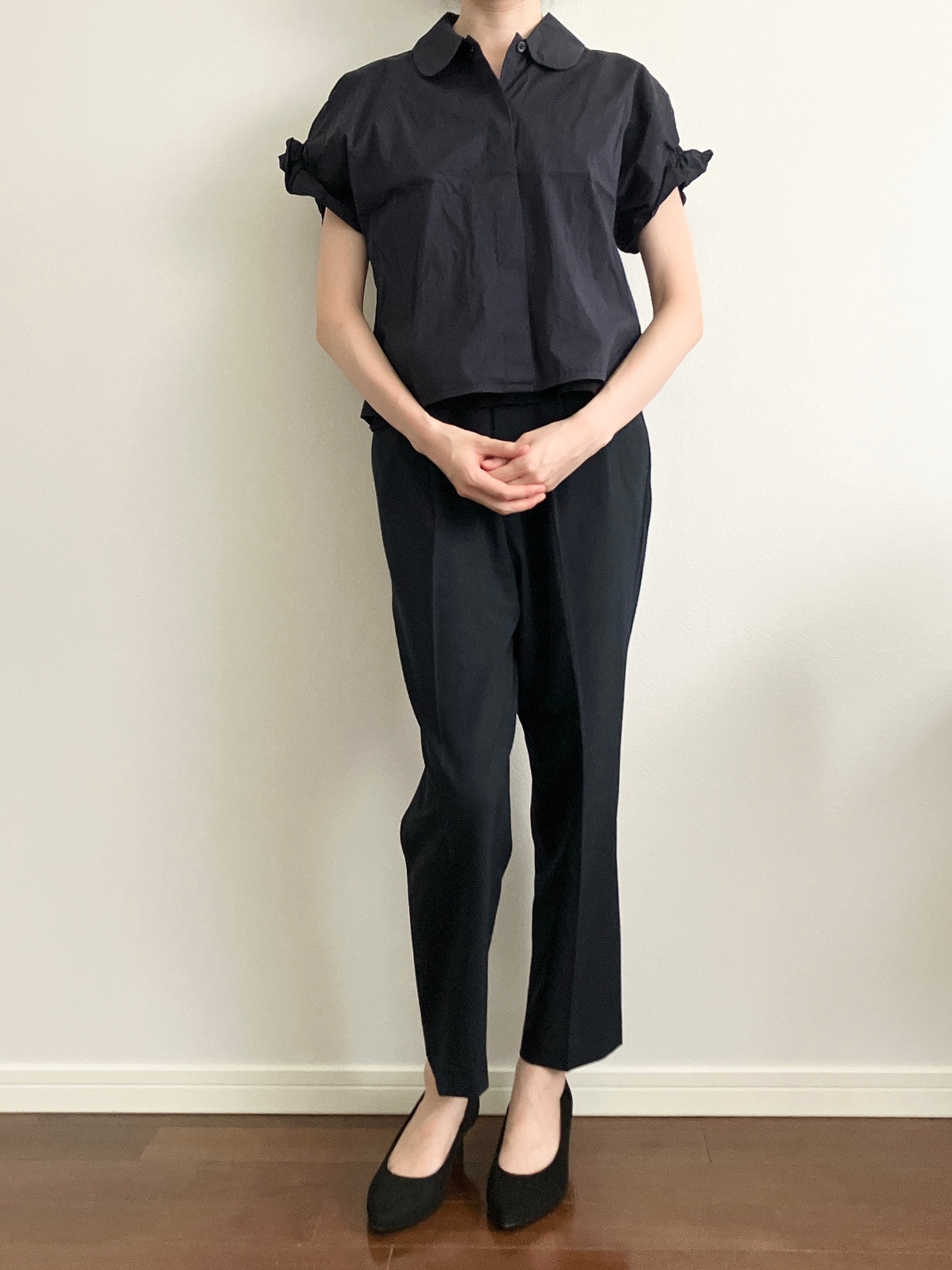 GLOBAL WORK(グローバルワーク)の「貴島明日香さん着用/ウツクシルエットDRYテーパードパンツ」