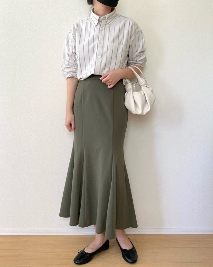 UNIQLO(ユニクロ)の「オックスフォードオーバーサイズシャツ/ストライプ」
