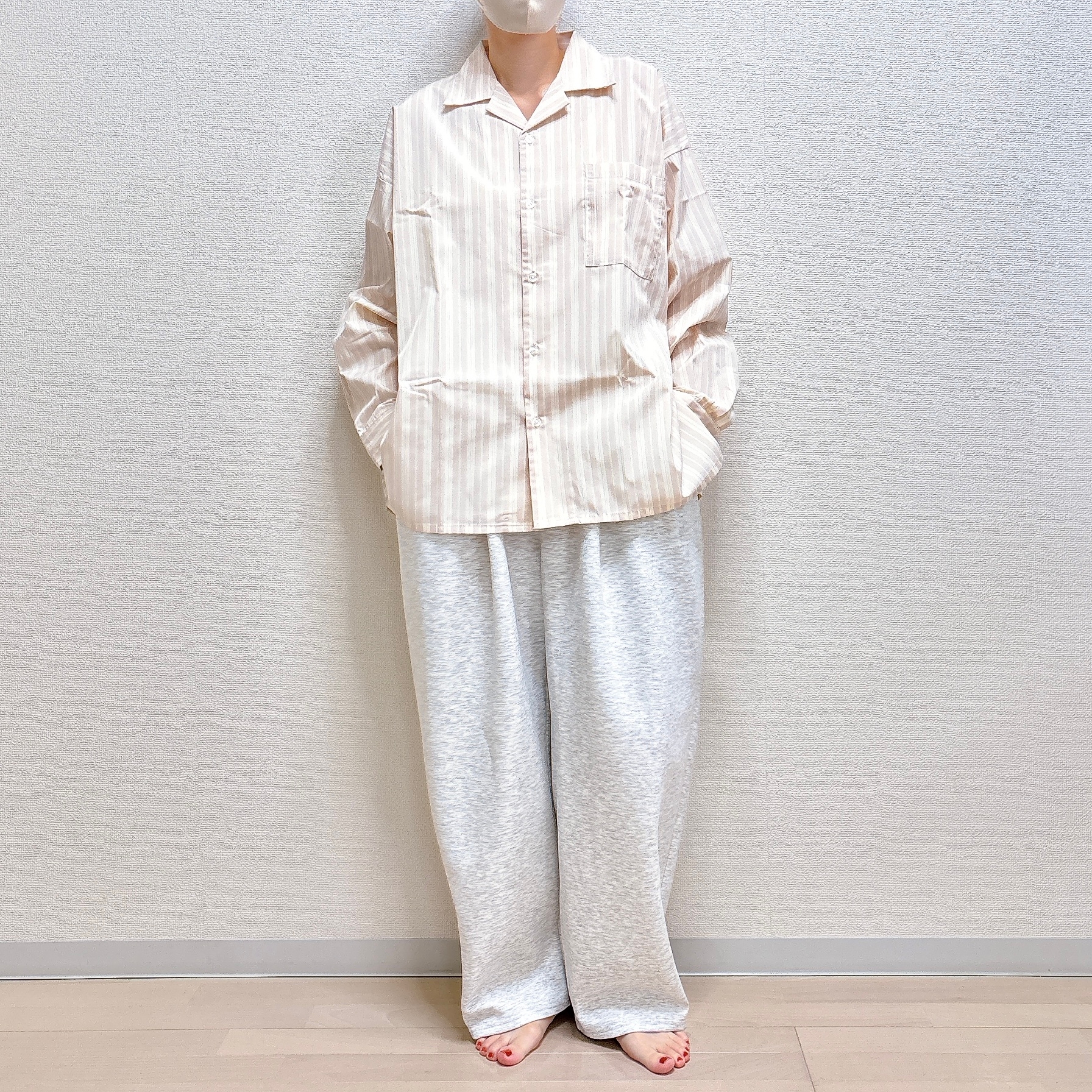 3COINS(スリーコインズ)「シャツ:L」