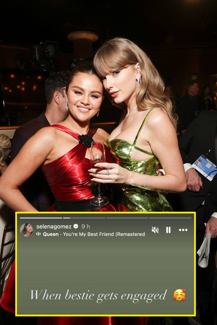 Selena Gomez and Taylor Swift astatine an event