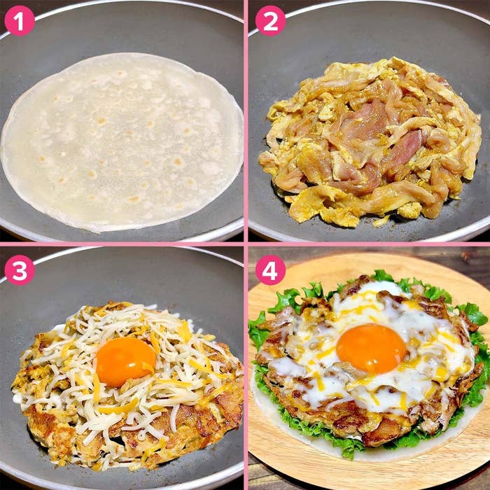 生地を焼くフライパン。