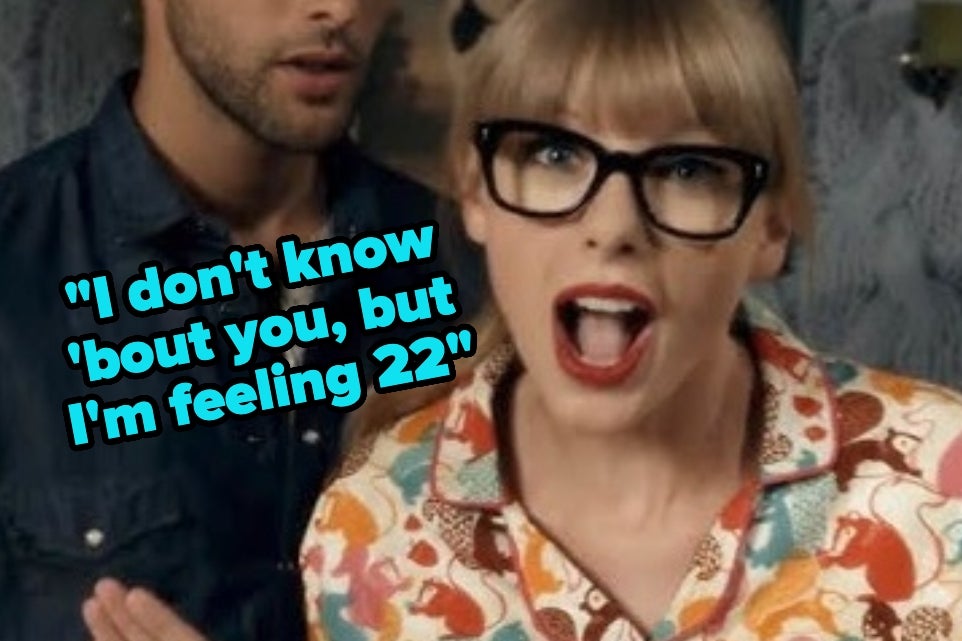 Taylor Swift in her "We Are Never Getting Back Together" music video