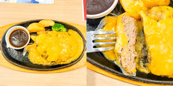 ビッグボーイ「4種のチーズソースの手ごねハンバーグ」
