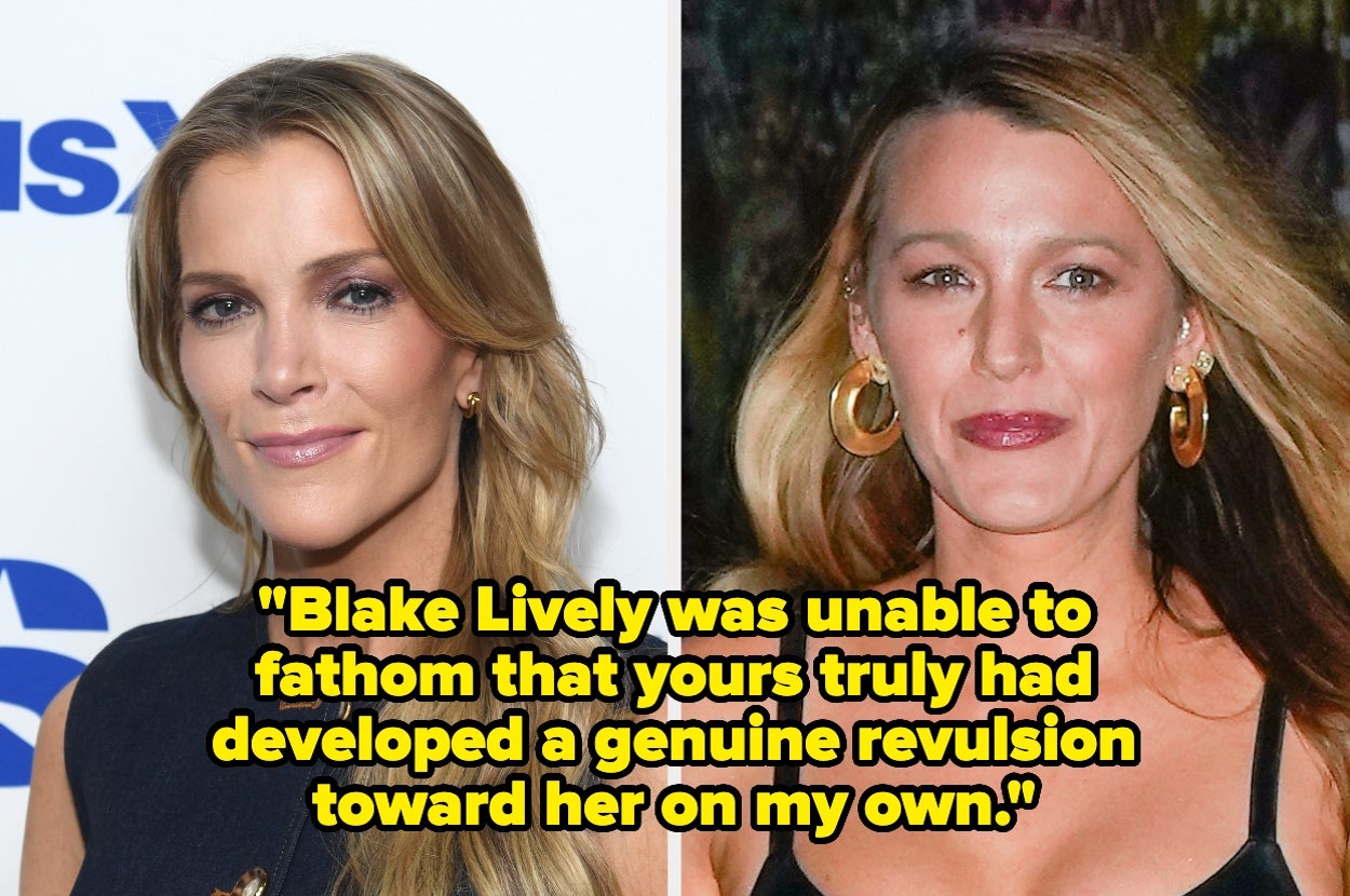 Two side-by-side celebrity photos with a quote about developing revulsion