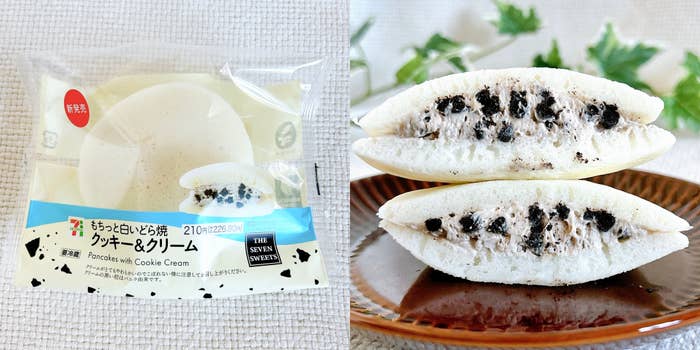 セブン-イレブンの「もちっと白いどら焼 クッキー&クリーム」