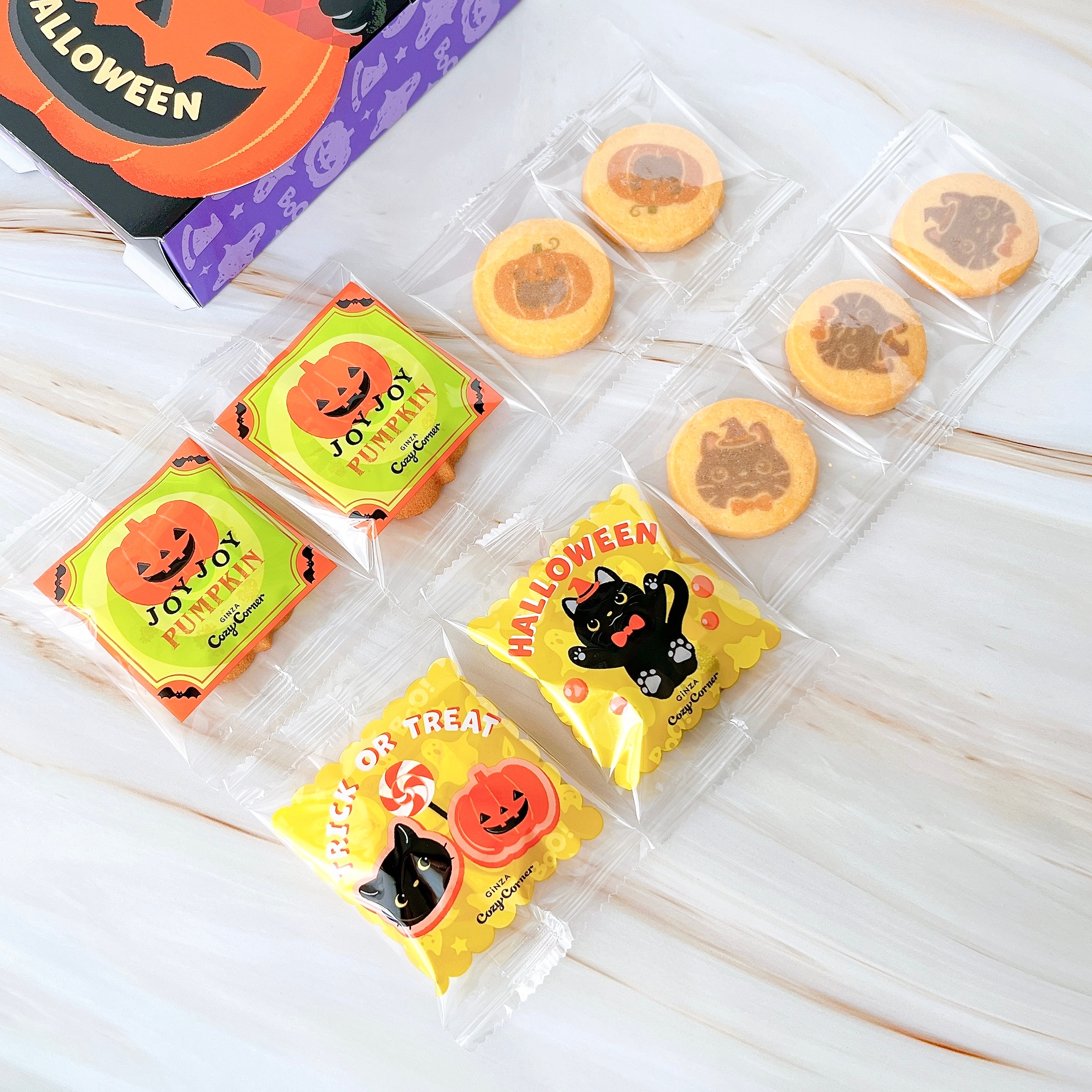銀座コージーコーナーの「JOYJOYハロウィン 黒ねこボックス(9個入)」