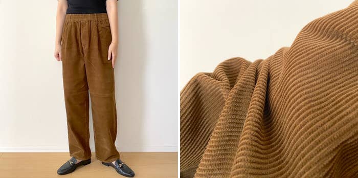 GUの「コーデュロイキャロットパンツ(丈標準69.0~73.0cm)」