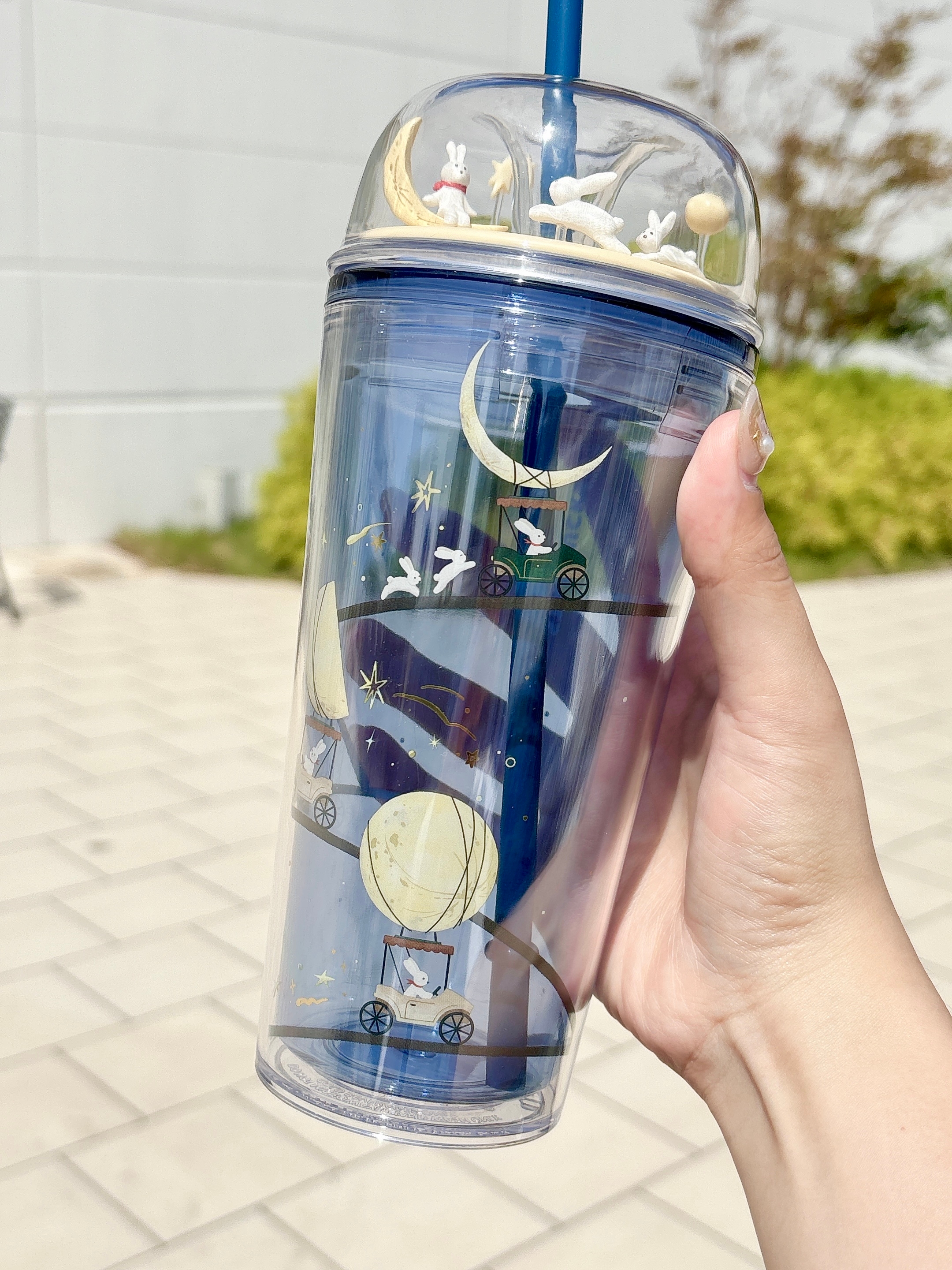 Starbucks Coffee(スターバックスコーヒー)の「オータムフェスティバル2025コールドカップタンブラーラビットフィギュア473ml」