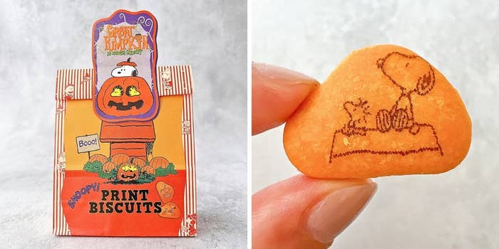 KALDI (カルディ)の「スヌーピー ハロウィンプリントビスケット ペーパーバッグ 40g」