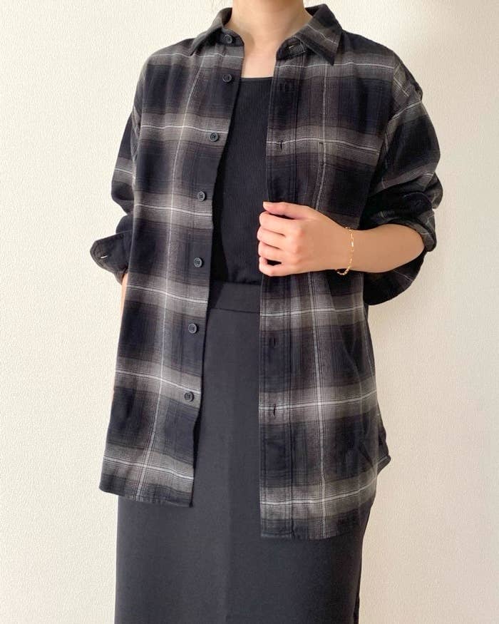 ユニクロの「フランネルチェックシャツ」