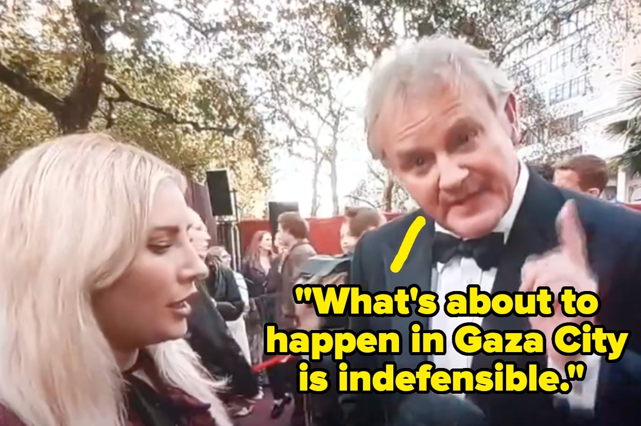This Reporter Could Not Hide Her Shock When Hugh Bonneville Interrupted Their Interview To Issue A Desperate Plea On Gaza