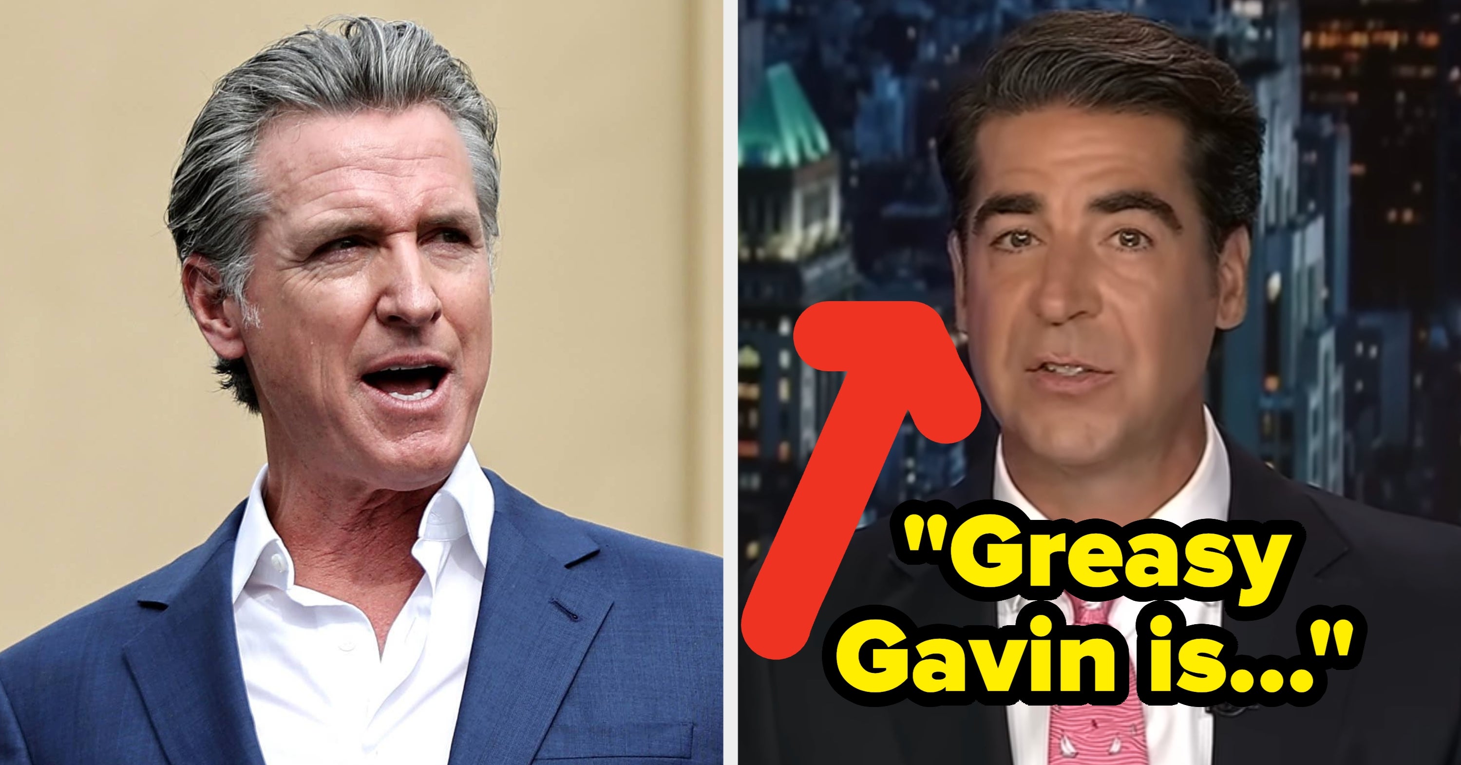Gavin Newsom Trashes Jesse Watters For Accusing Him Of Stealing Donald ...