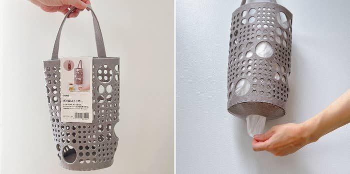 CAINZ(カインズ)の「ポリ袋ストッカー グレー」