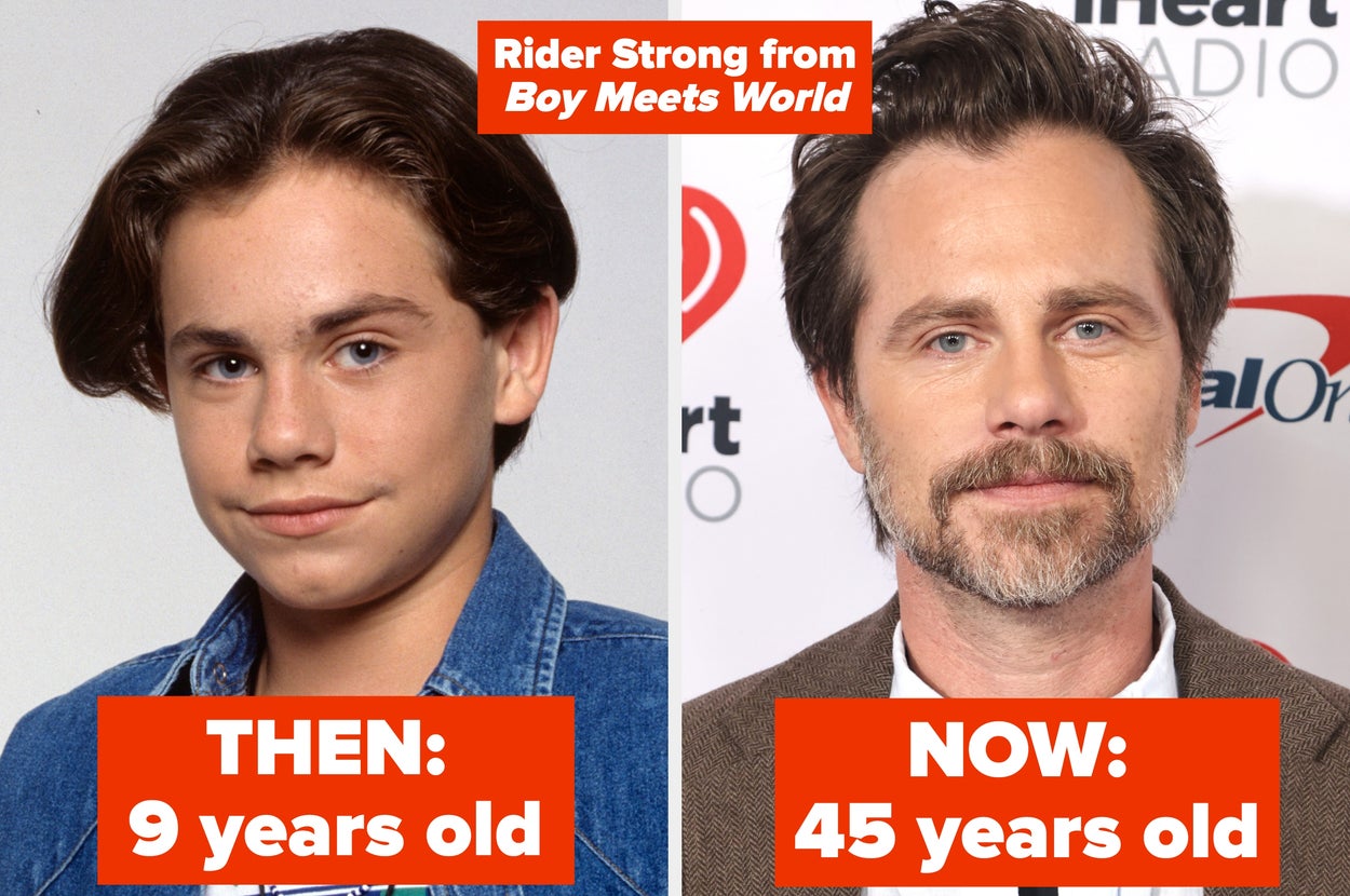 Side-by-side photos of the same person, showing him at ages 9 and 33. The images highlight his change over time