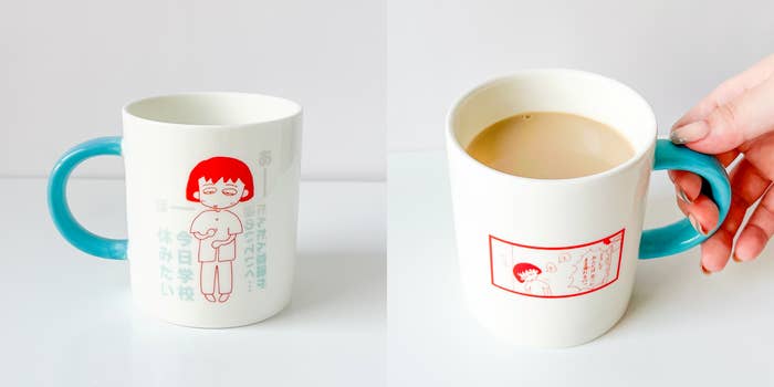 3COINS(スリーコインズ)「マグカップ:430ml/ちびまる子ちゃん(りぼん70周年)」