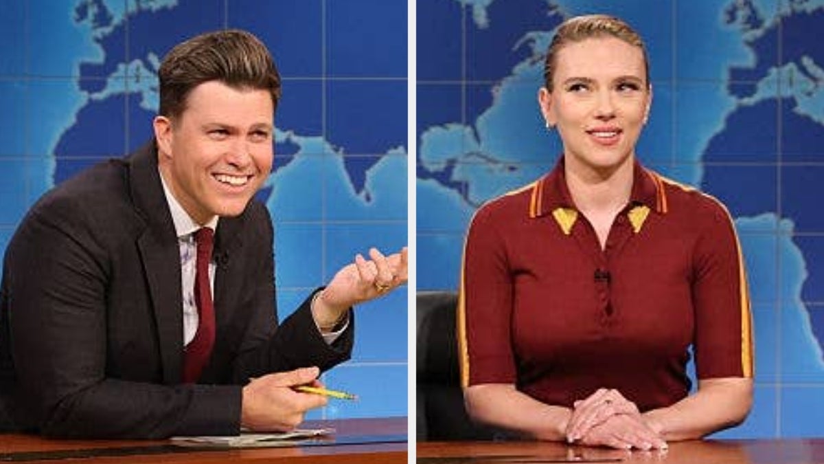 Scarlett Johansson Confirms Colin Jost's Future On "SNL"