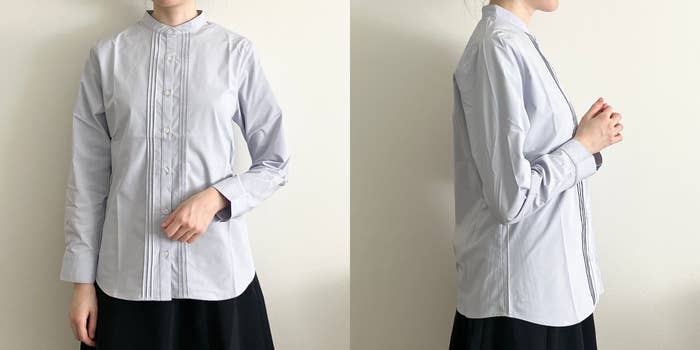 Honeys（ハニーズ）の「らくらくピンタックシャツ」