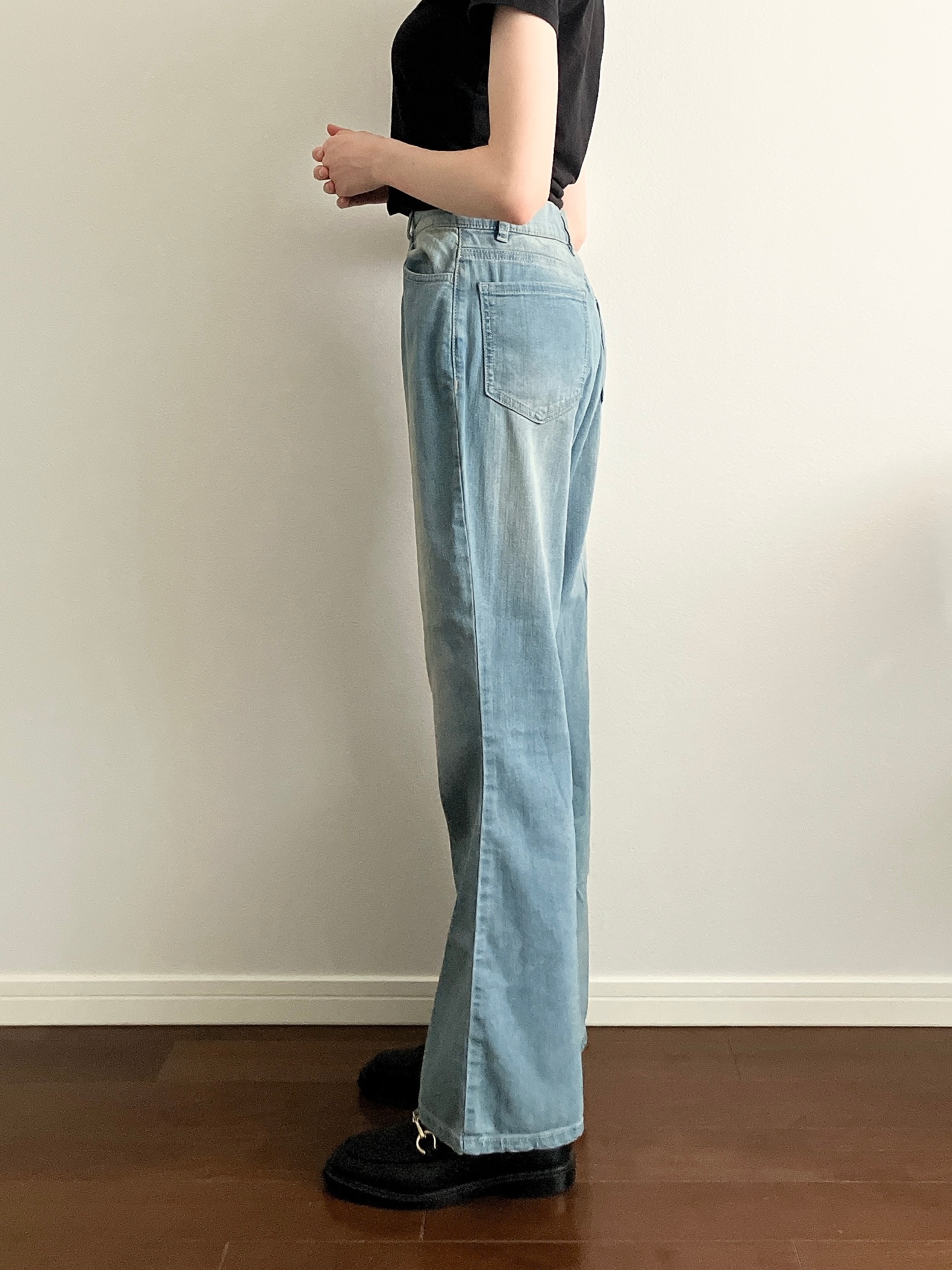 Honeys(ハニーズ)の「デニムフレアパンツ」