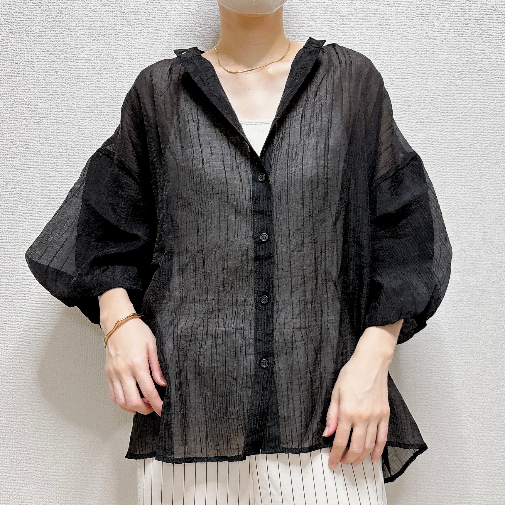 coca(コカ)「シアーボリュームブラウス レディース」