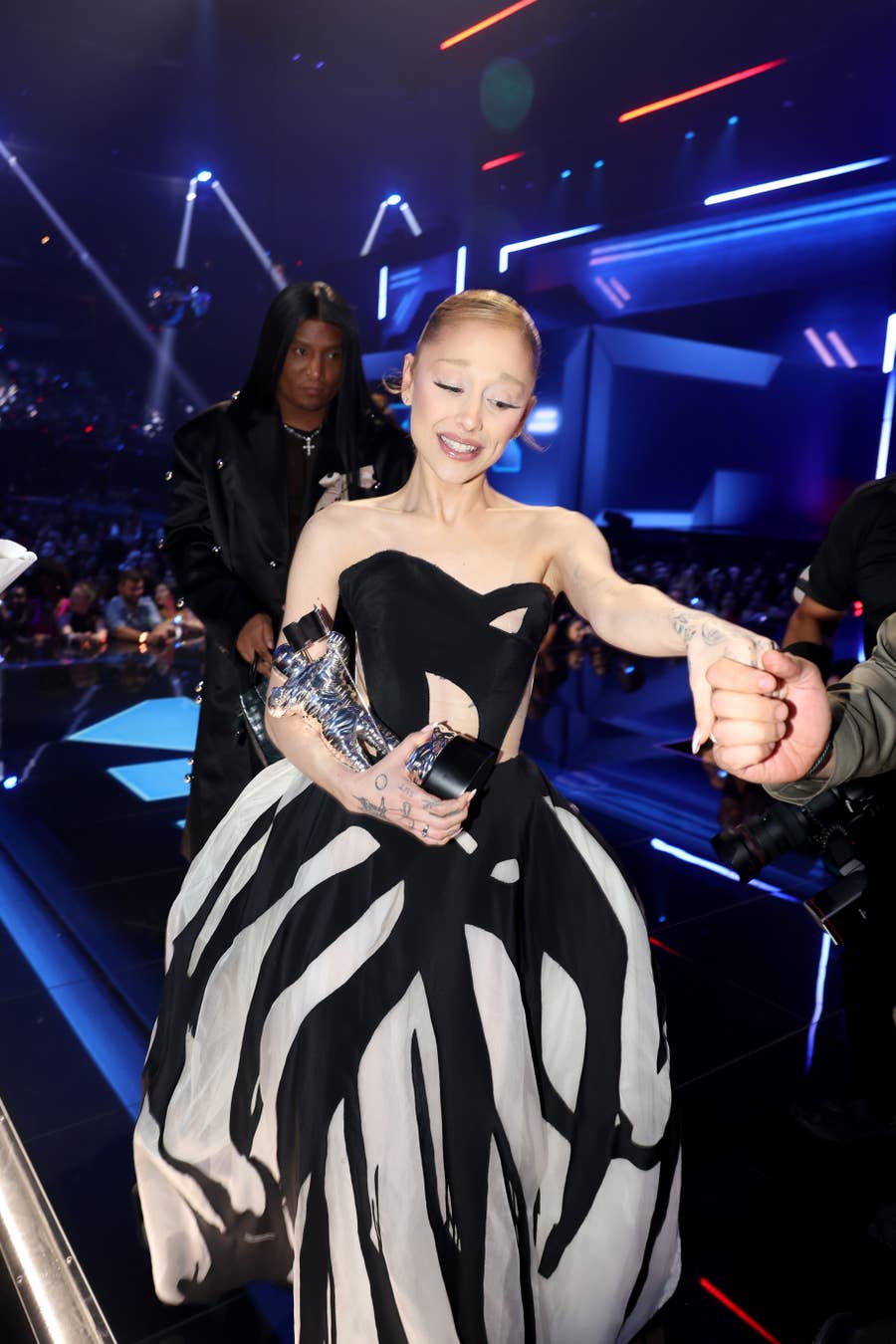 All The Details On Ariana Grande's Dresses At 2025 VMAs