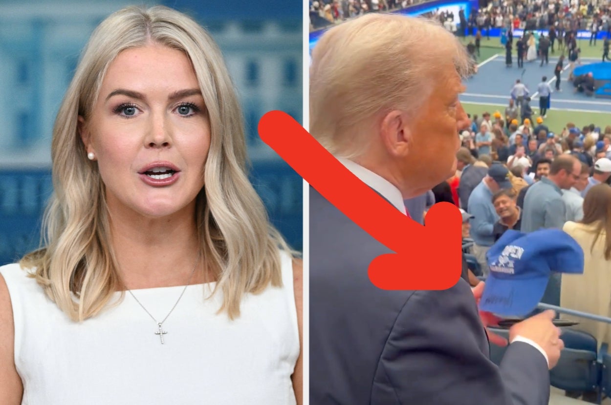 Trump's US Open Appearance Is Getting Absolutely Destroyed Online, And This Footage From Karoline Leavitt Isn't Helping