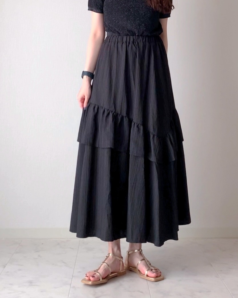 美品レア☆BURBERRY ロゴ入りボタン りぼん 膝上スカート 2段フリル 2025