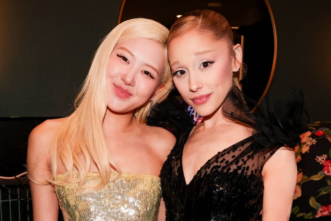 Rosé and Ariana Grande at the VMAs