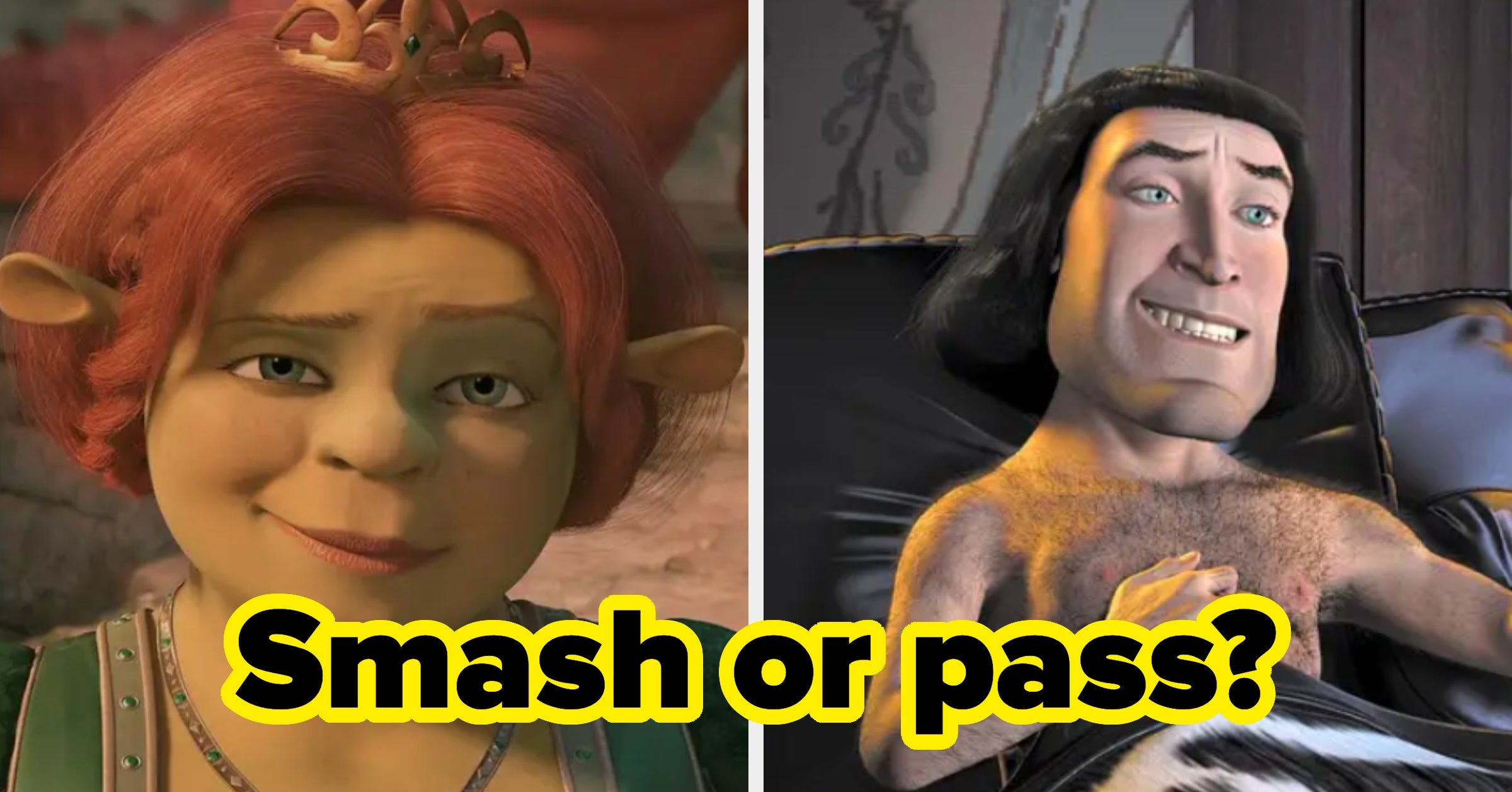 Let's Play A Game Of "Smash Or Pass" With "Shrek" Characters
