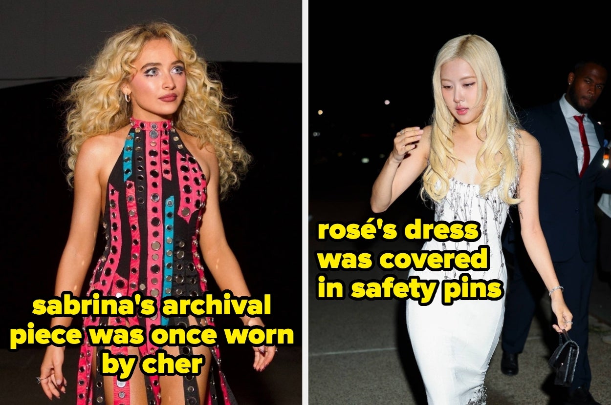 From Sabrina Carpenter’s Archival Piece To Rosé’s Incredible Safety-Pin Dress, Here’s What Celebrities Wore To The VMAs Afterparty