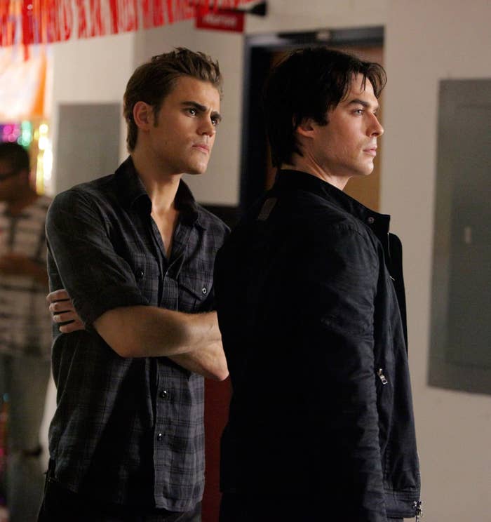Paul Wesley and Ian Somerhalder successful a "TVD" scene