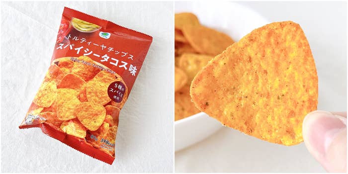 FamilyMart（ファミリーマート）の「トルティーヤチップス スパイシータコス味」