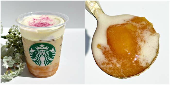 スタバ「ほうじ茶香る 焼き芋 ムース ティー ラテ」