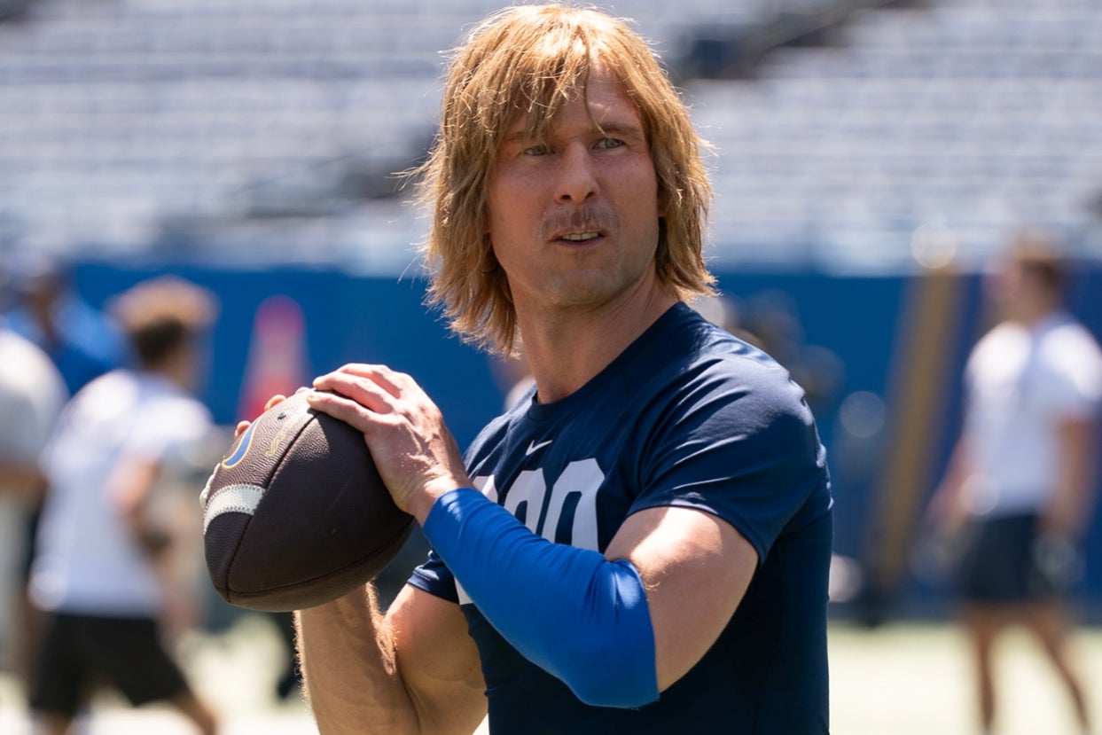 Glen Powell as Chad Powers.