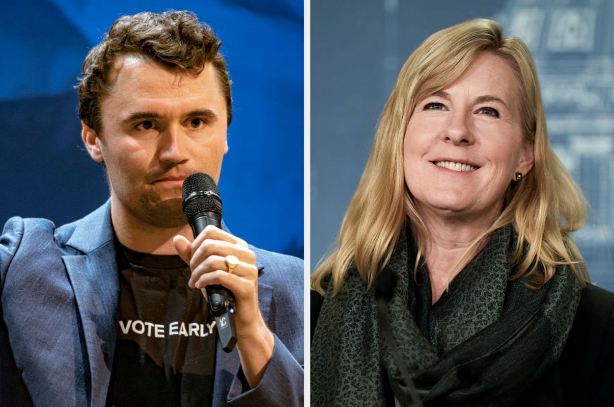 Charlie Kirk and Melissa Hortman
