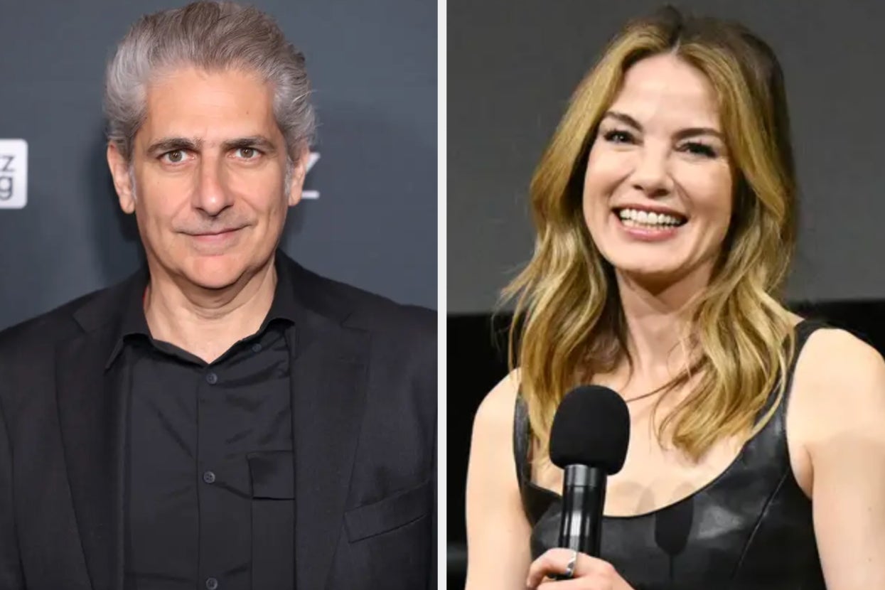 Split image of Michael Imperioli and Michelle Monaghan.