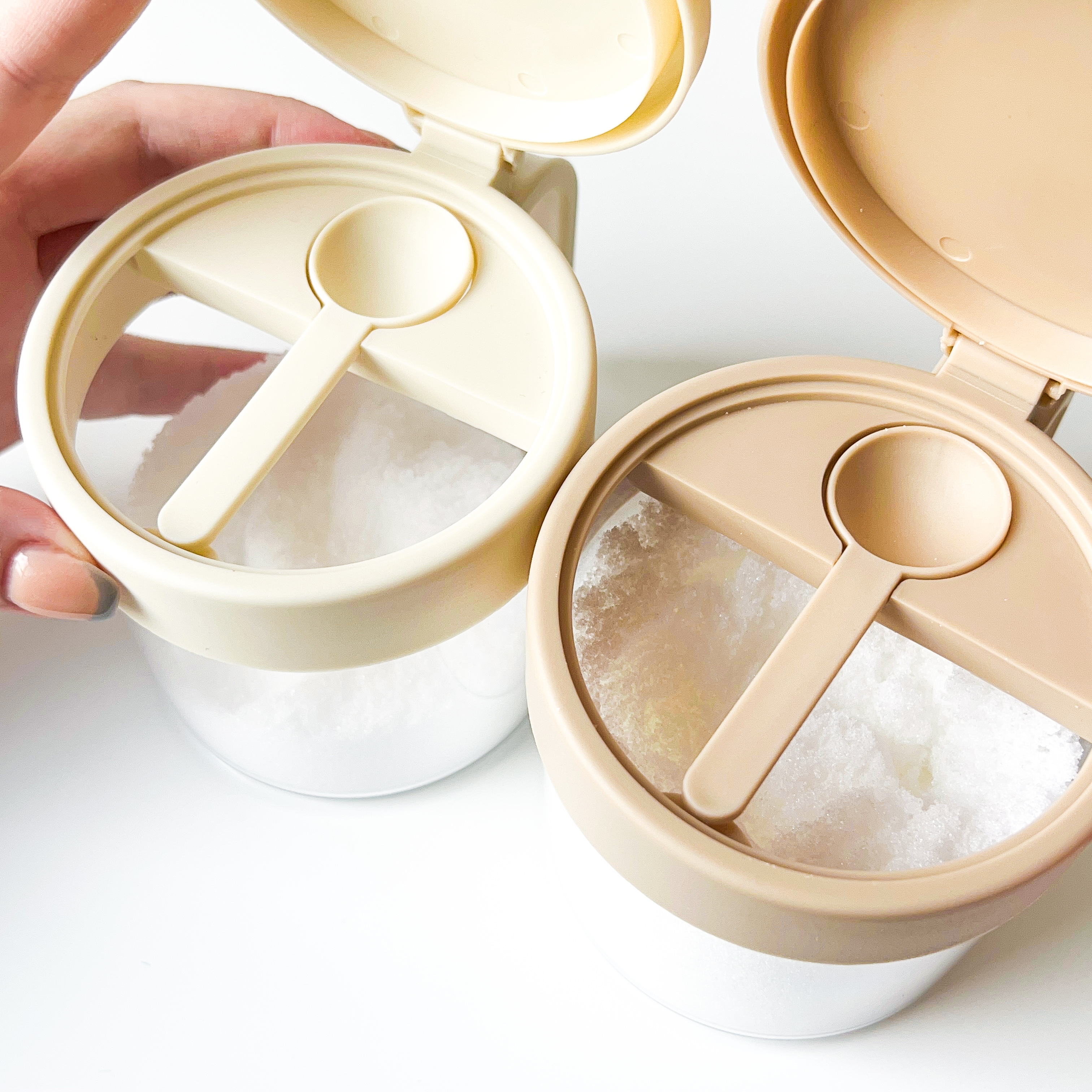 3COINS(スリーコインズ)「調味料ポット2個セット」
