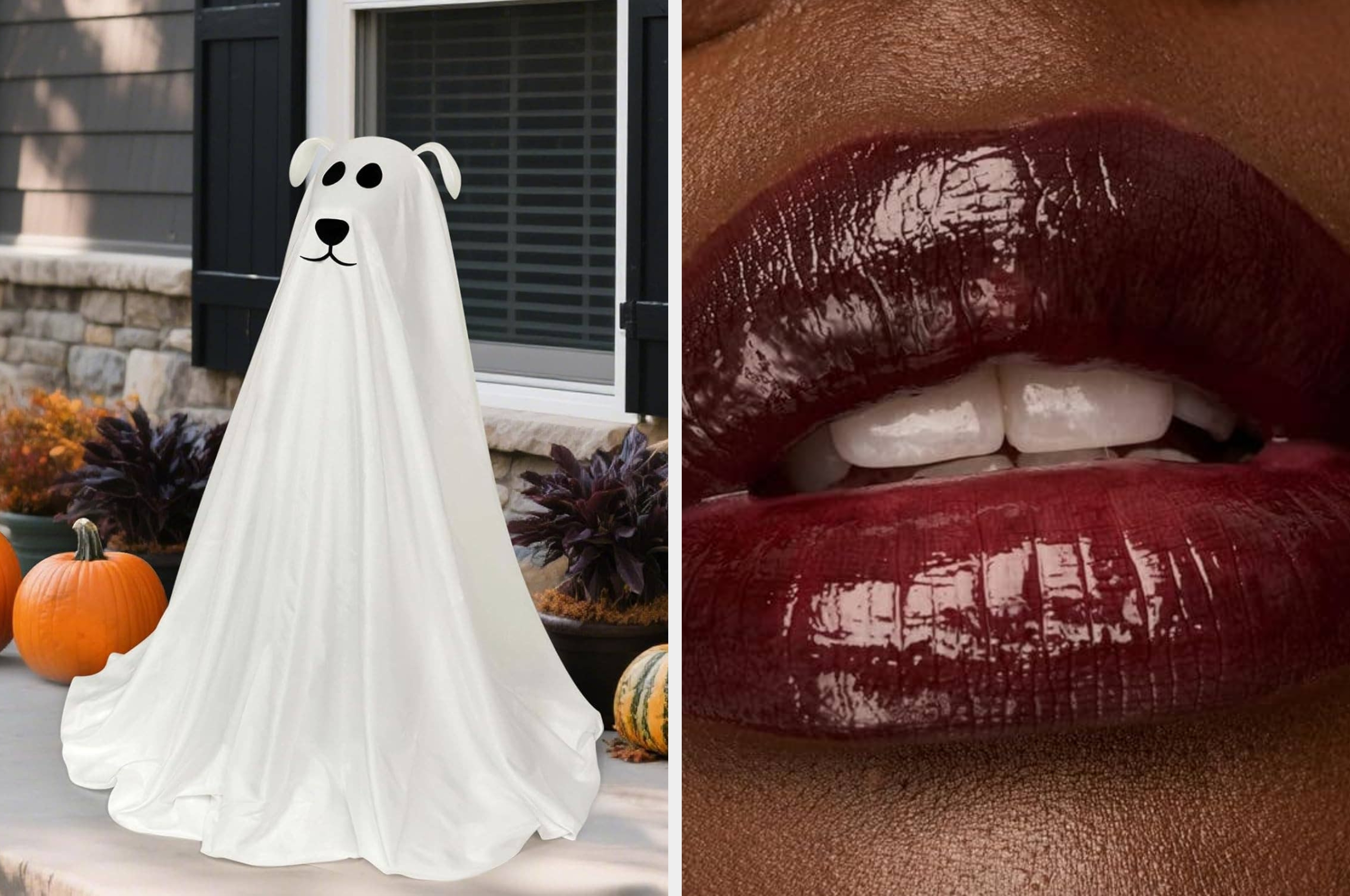 Person holding Color Wow dry shampoo. Close-up of glossy lips. Text: "holy grail dry shampoo."