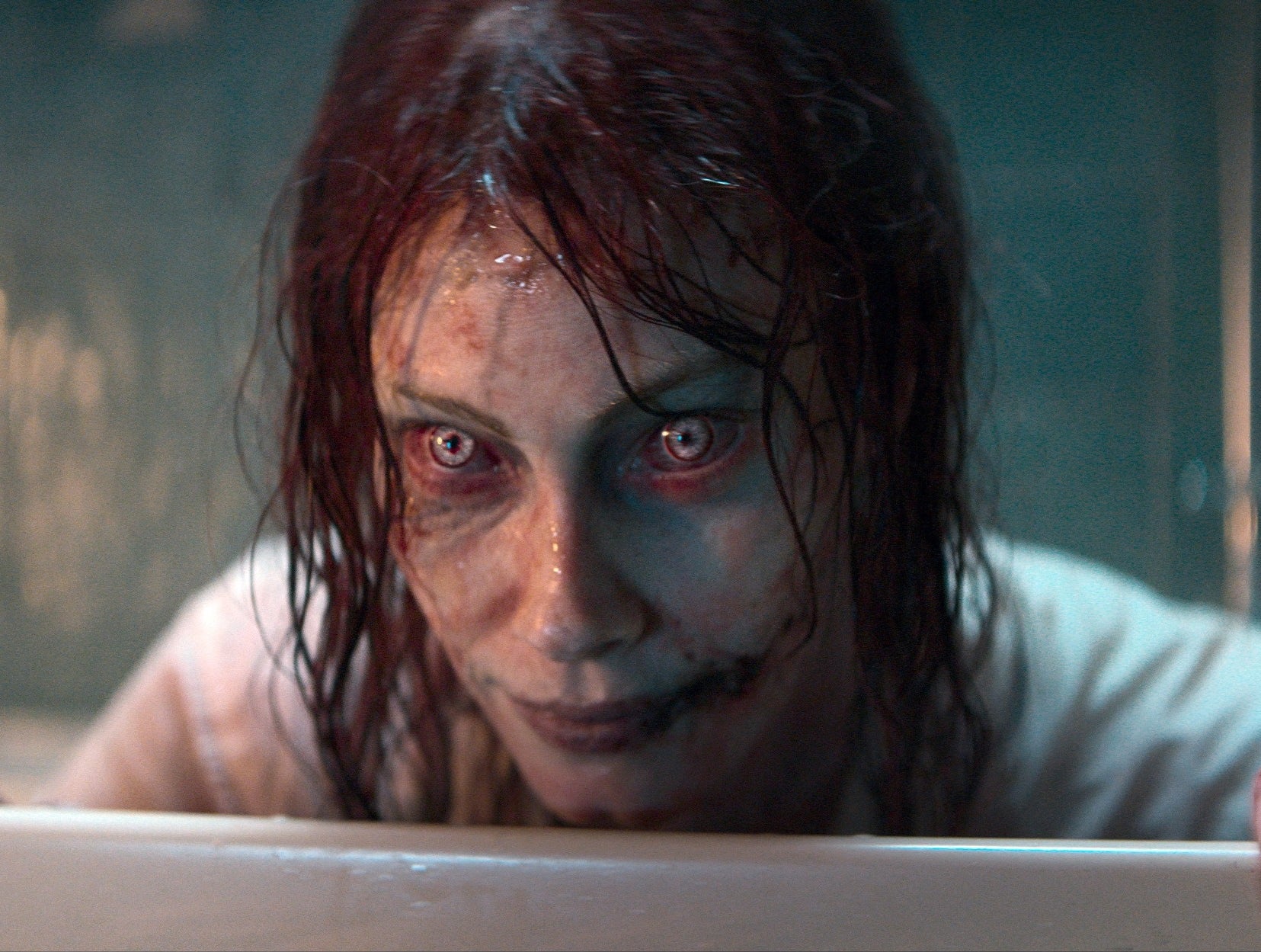 Alyssa Sutherland in "Evil Dead Rise."