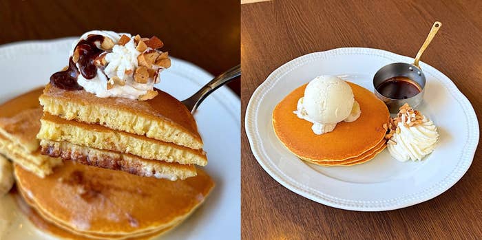 ロイヤルホストの「チョコファッジソースのパンケーキ」